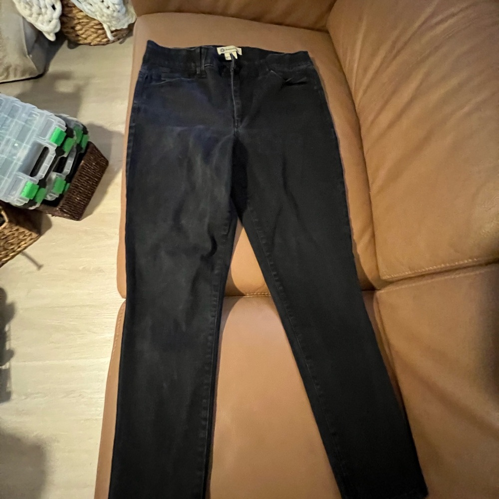 WOMENS BLACK DEMOCRACY JEANS SIZE 14